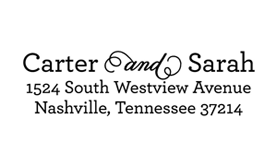Curled Address Stamp$28 - $42