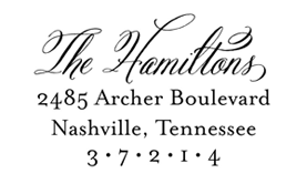 Bellucia Address Stamp$28 - $42