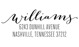 Bombshell Address Stamp$28 - $42