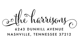 Cantoni Curls Address Stamp$28 - $42