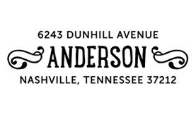 Drawn Banners Address Stamp $28 - $42