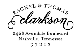 Scripted Arch Address Stamp$28 - $42