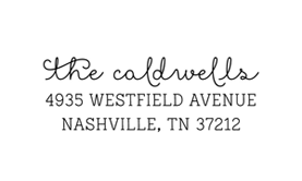 Showcase Address Stamp$28 - $42