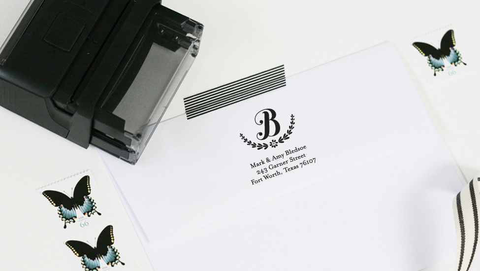 Self-Inking Address Stamp shown above.
