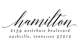 Adelicia Address Stamp $28 - $42