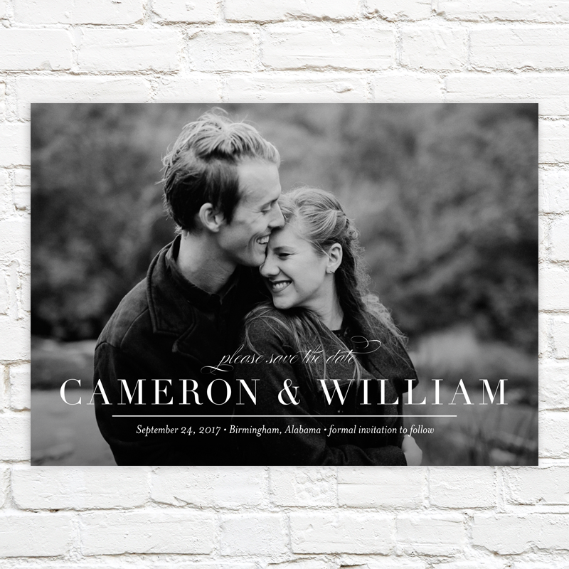 Underlined Save the Date