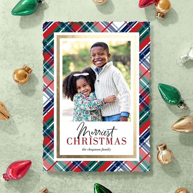 It&rsquo;s 6 days until Christmas! Have you mailed your cards yet? Confession - I had every intention of sending cards this year but failed miserably and just didn&rsquo;t make it. We&rsquo;ll get it next year! This design is available at @simplytoim