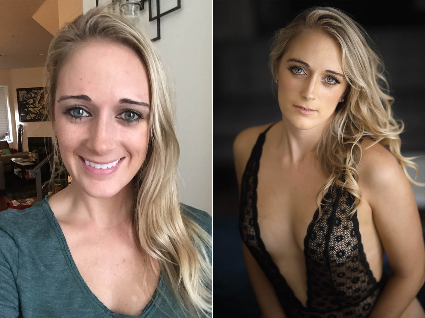 Boudoir Photo Session Transformations in LA