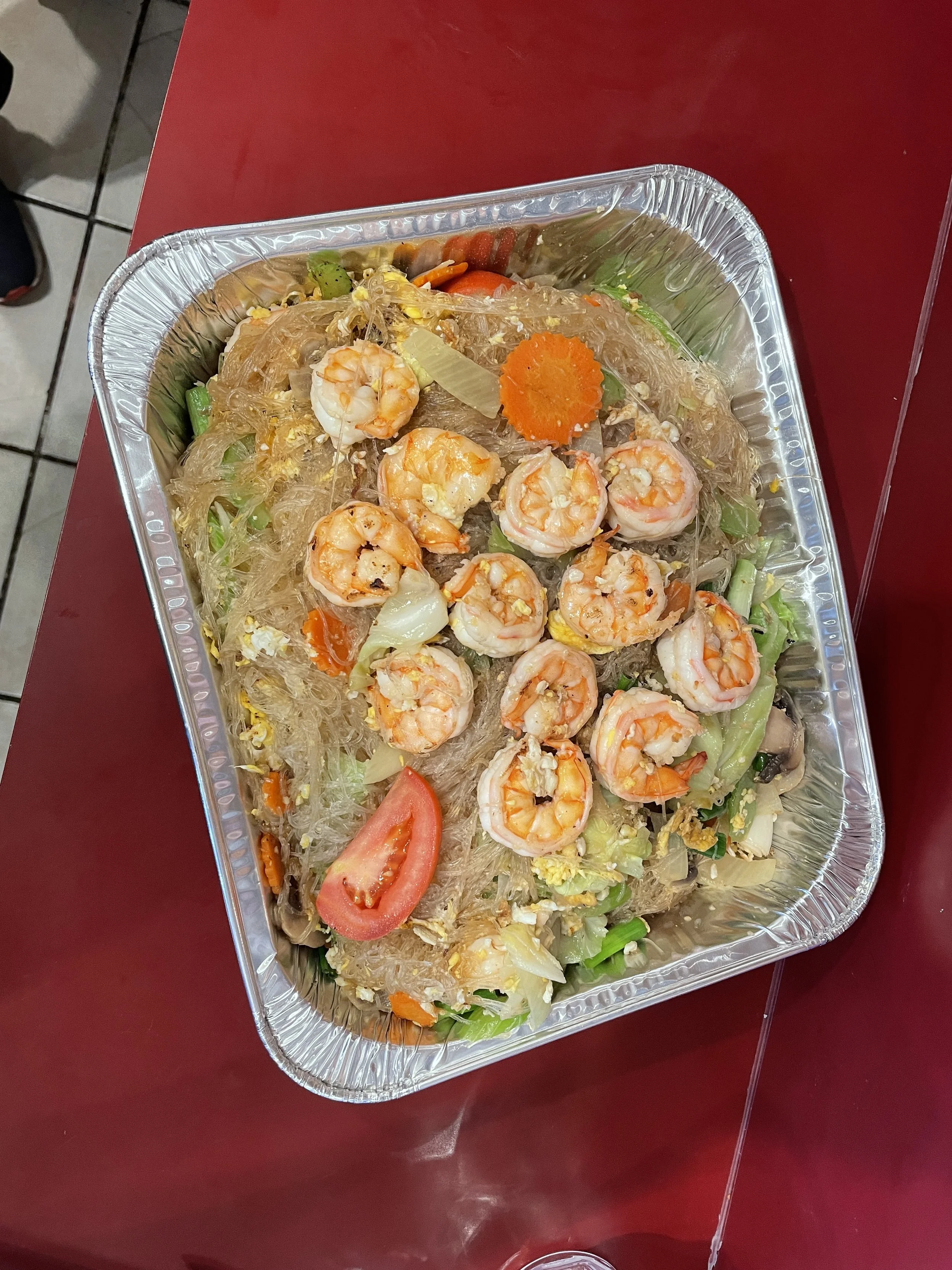 Shrimp Silver Noodles Tray