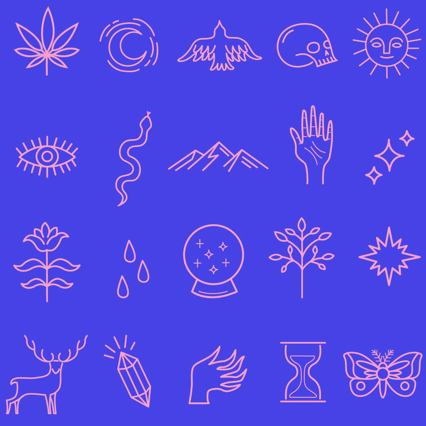 Icons for Native Roots Branding