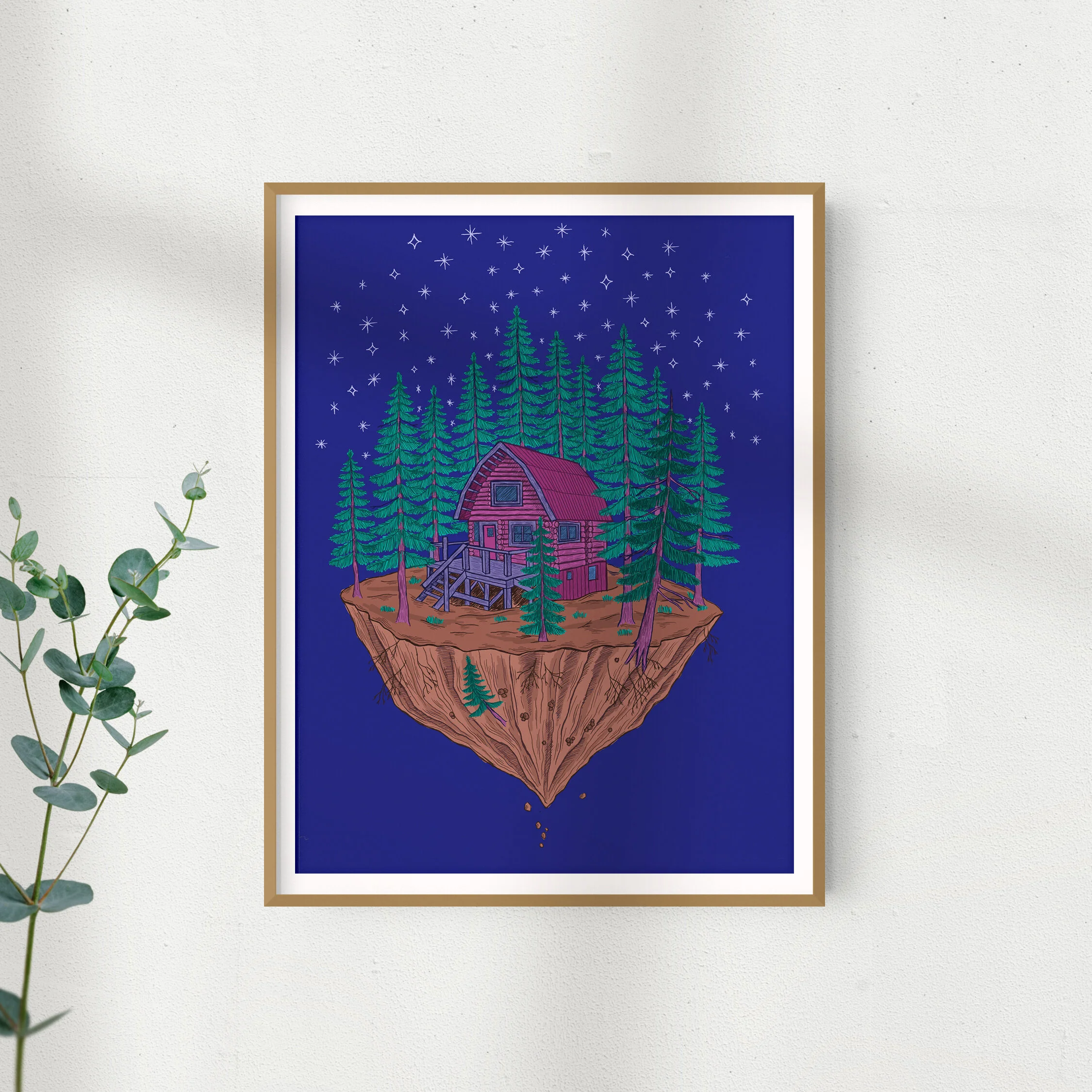 cabin in the woods in frame square.jpg