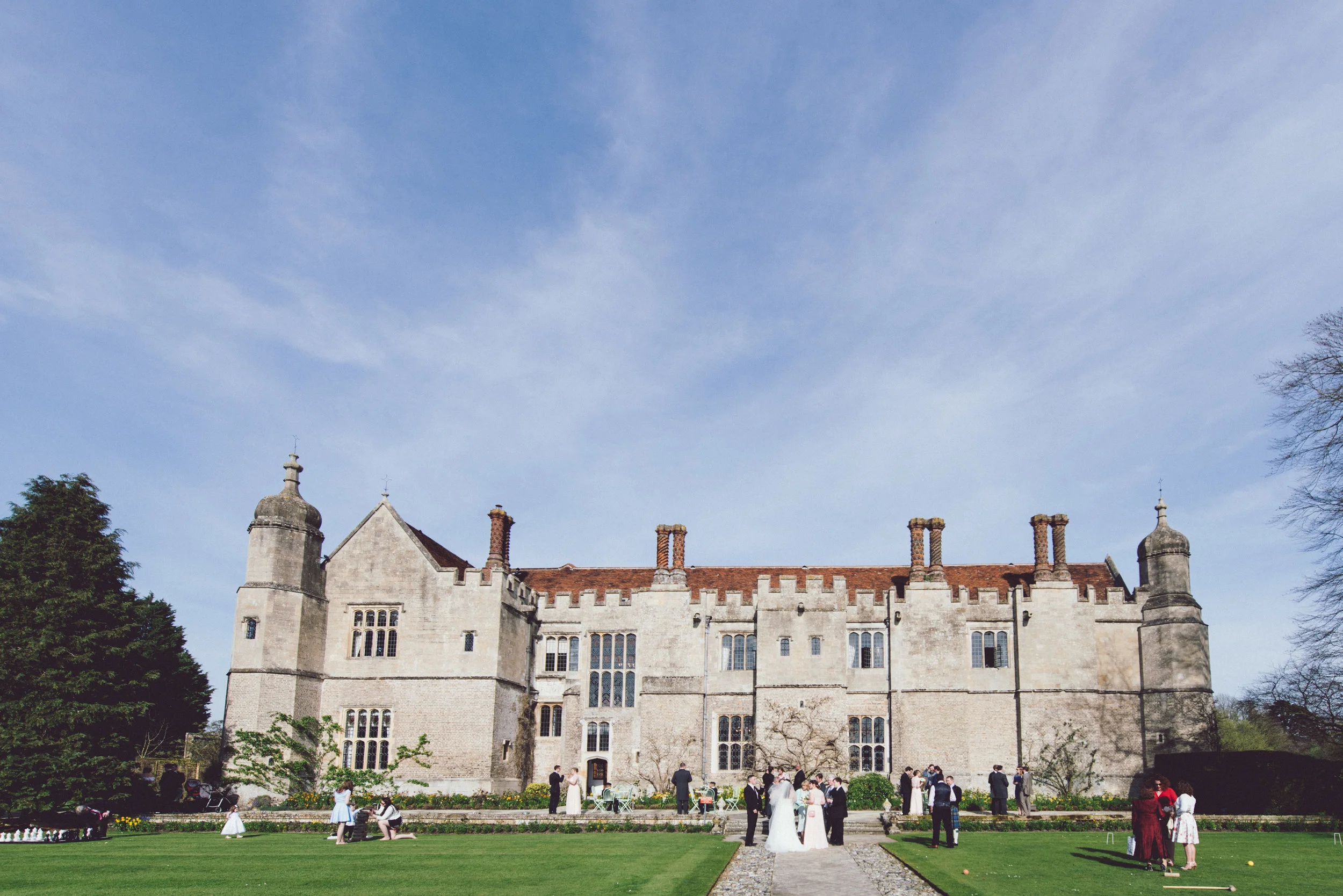 Side view of Hengrave Hall