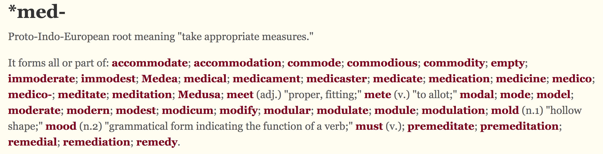 From etymonline.