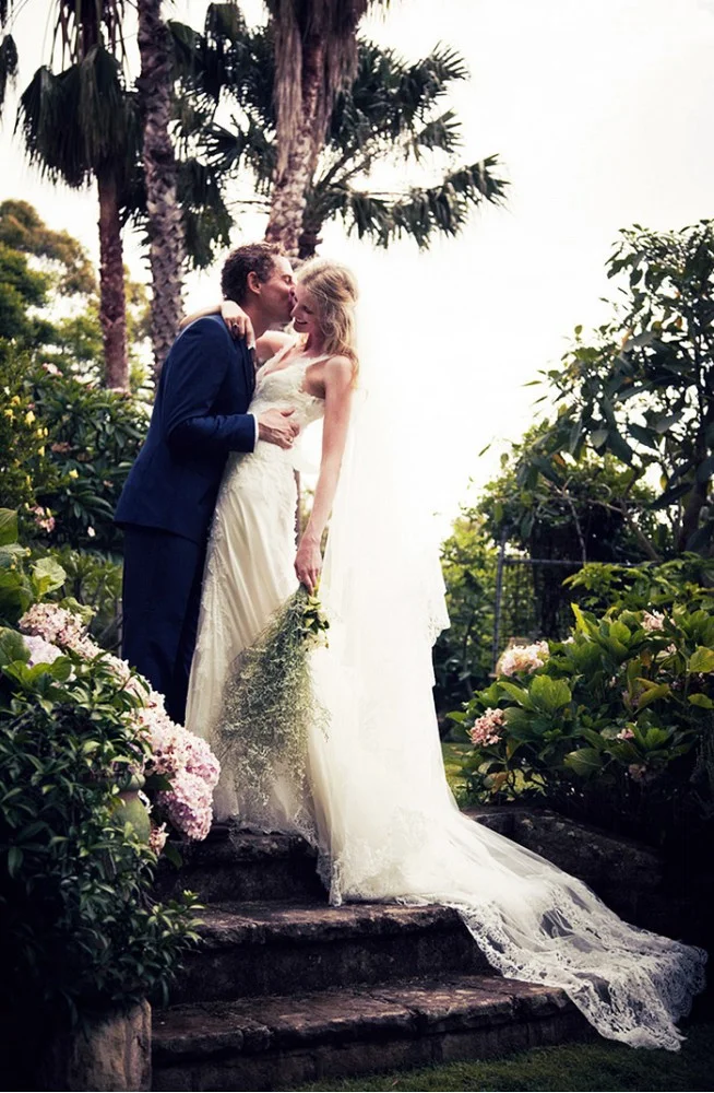 Candice Lake in custom Alberta Ferretti.