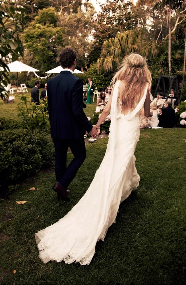 Candice Lake in custom Alberta Ferretti.