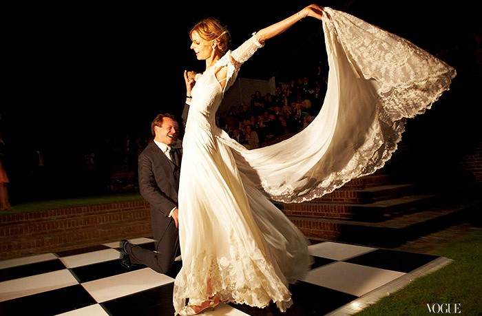 Jacquetta Wheeler in custom Alice Temperley.