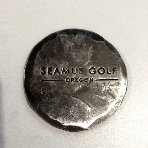 Send your pro to the Seamus Golf at #6083 and get a beautiful hand forged ball mark. Limited quantity!