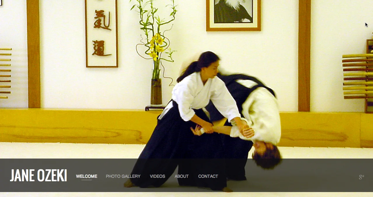 SquareSpace " Front Row " template for www.janeozeki.com