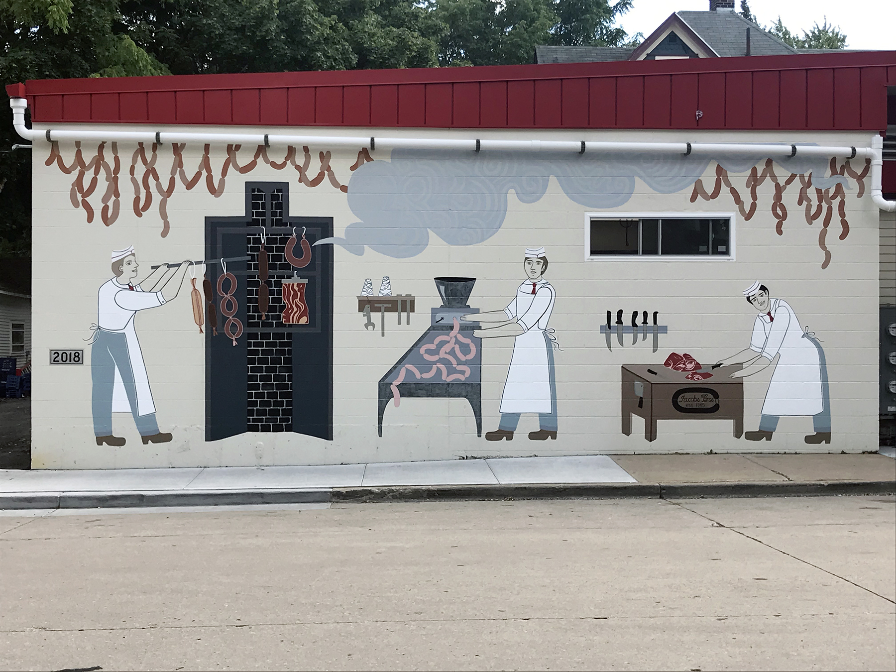 Jacob's Meat Market Mural 