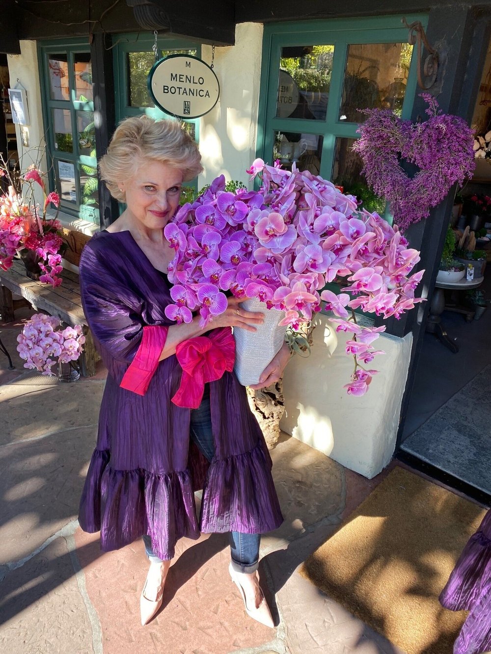 purple taffeta dress Ruffled Tiered Taffeta Mini Dress Orchid Purple Purple / M