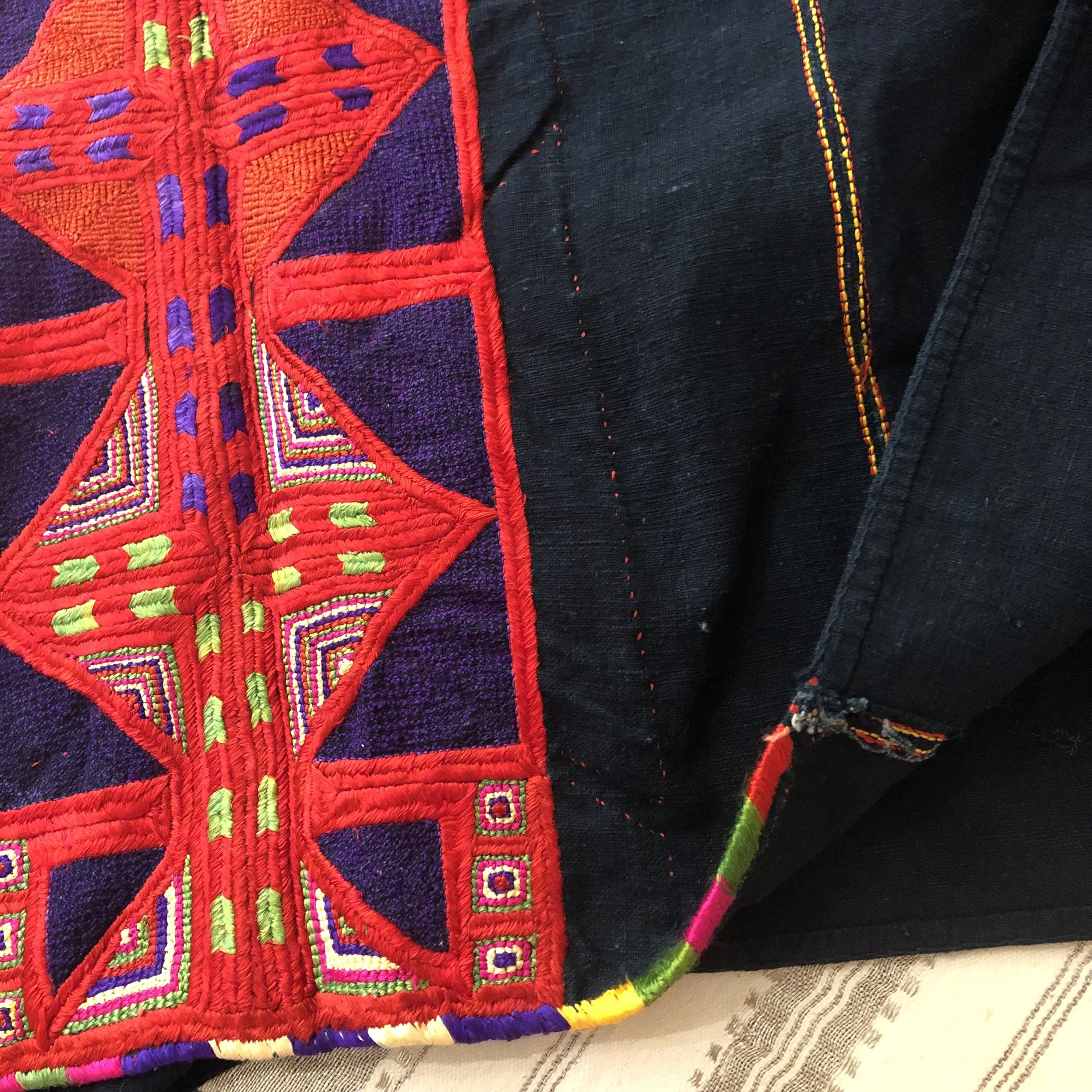 Syria Dress Mhardeh Indigo Asymmetric coat Aida Dalati