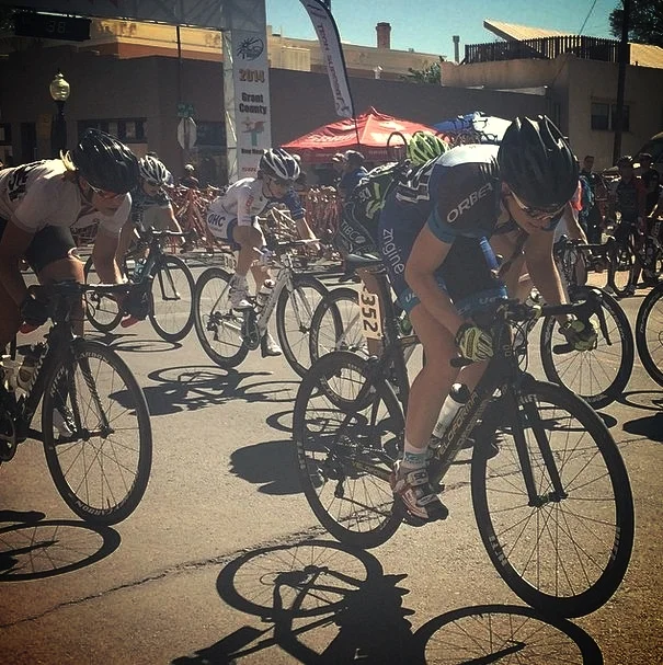 4 laps to go in the criterium, photo by Sarai Snyder of Girl Bike Love