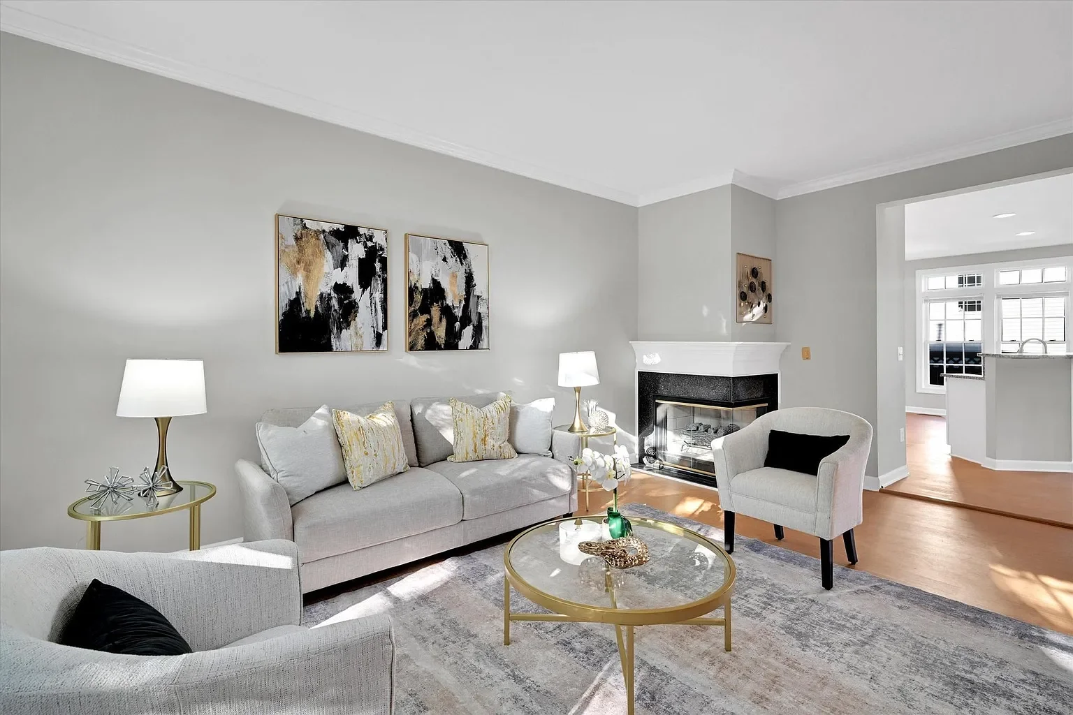 Bright interior living room sample