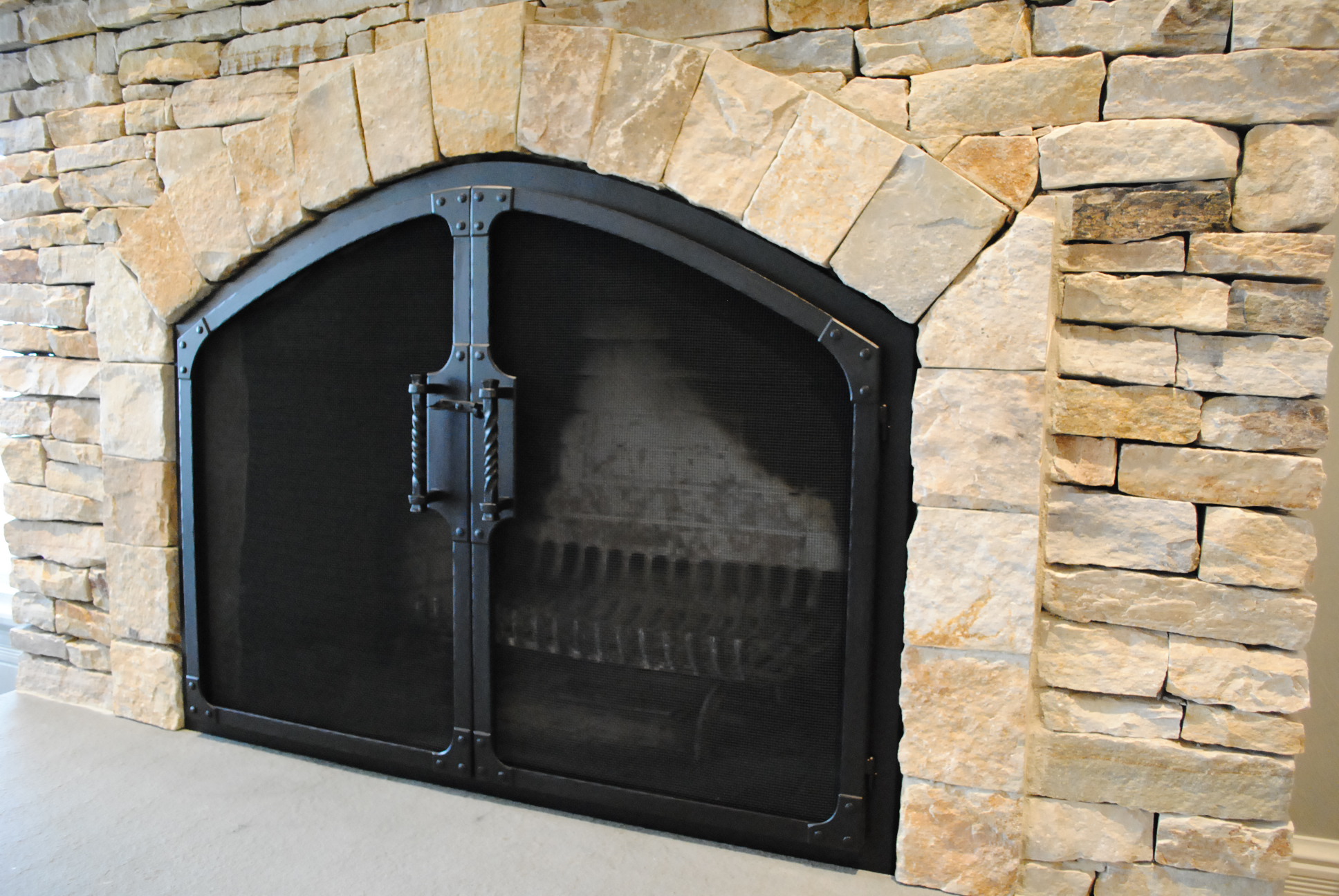 Forged Fireplace Screen