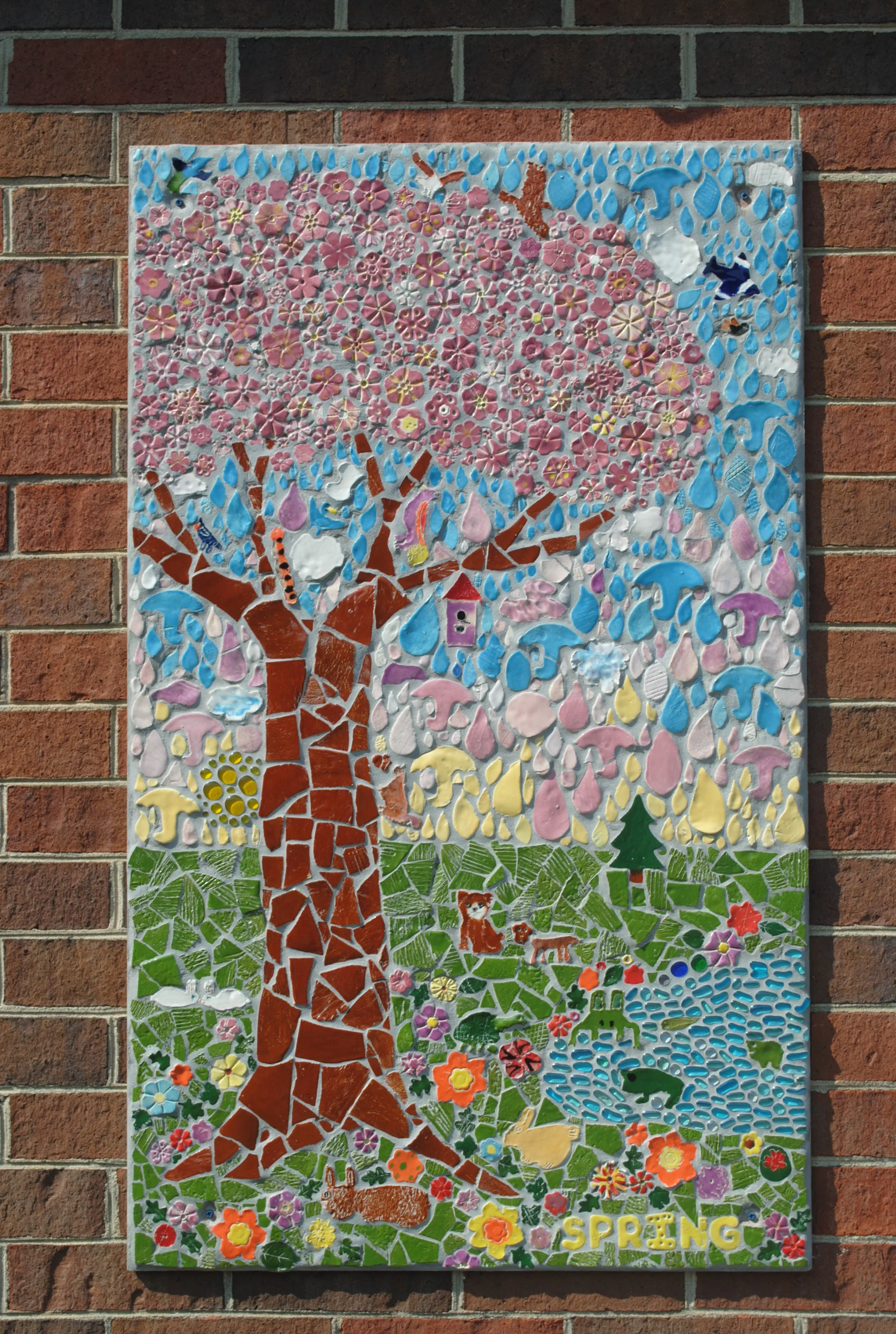 Spring mosaic panel