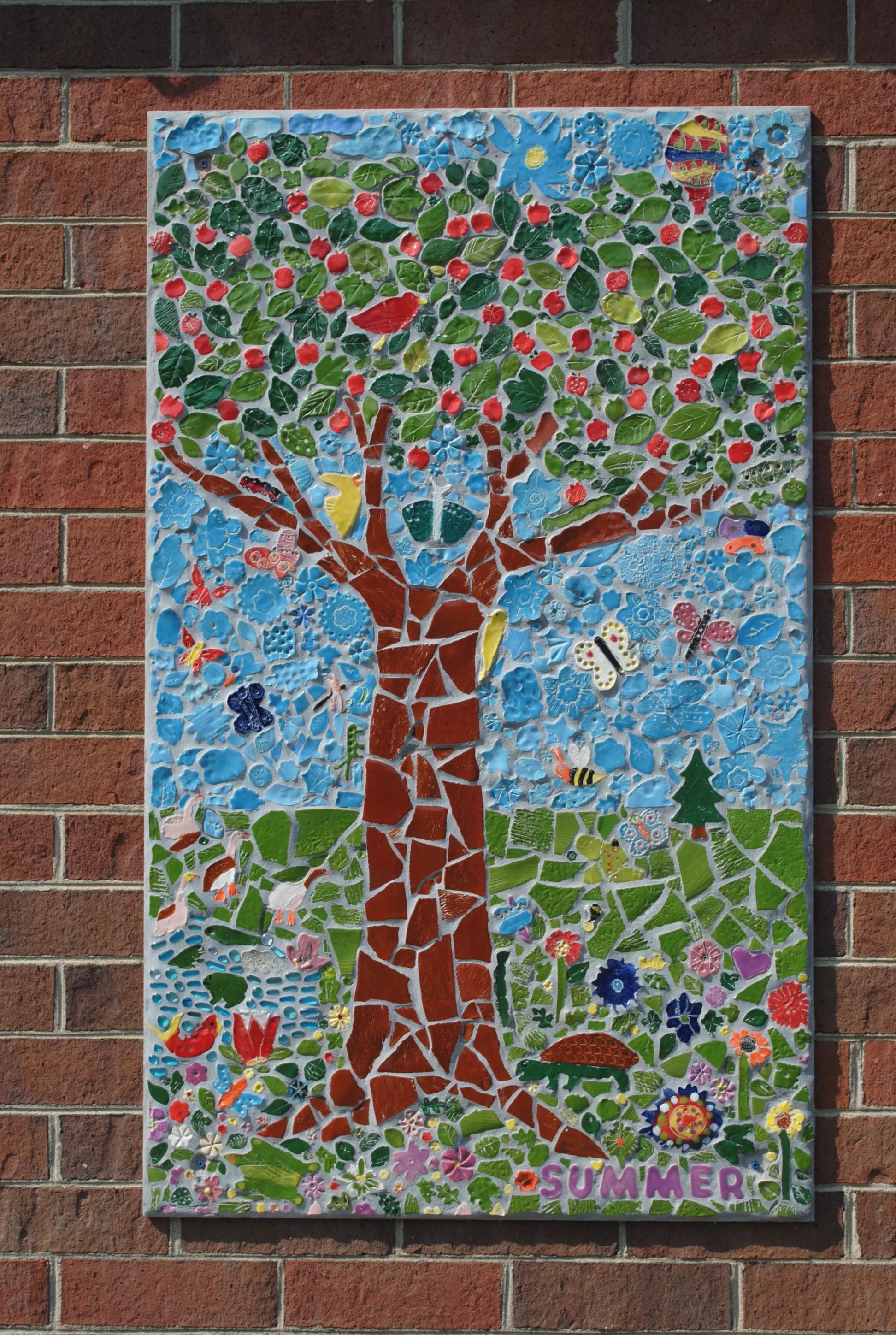 Summer mosaic panel