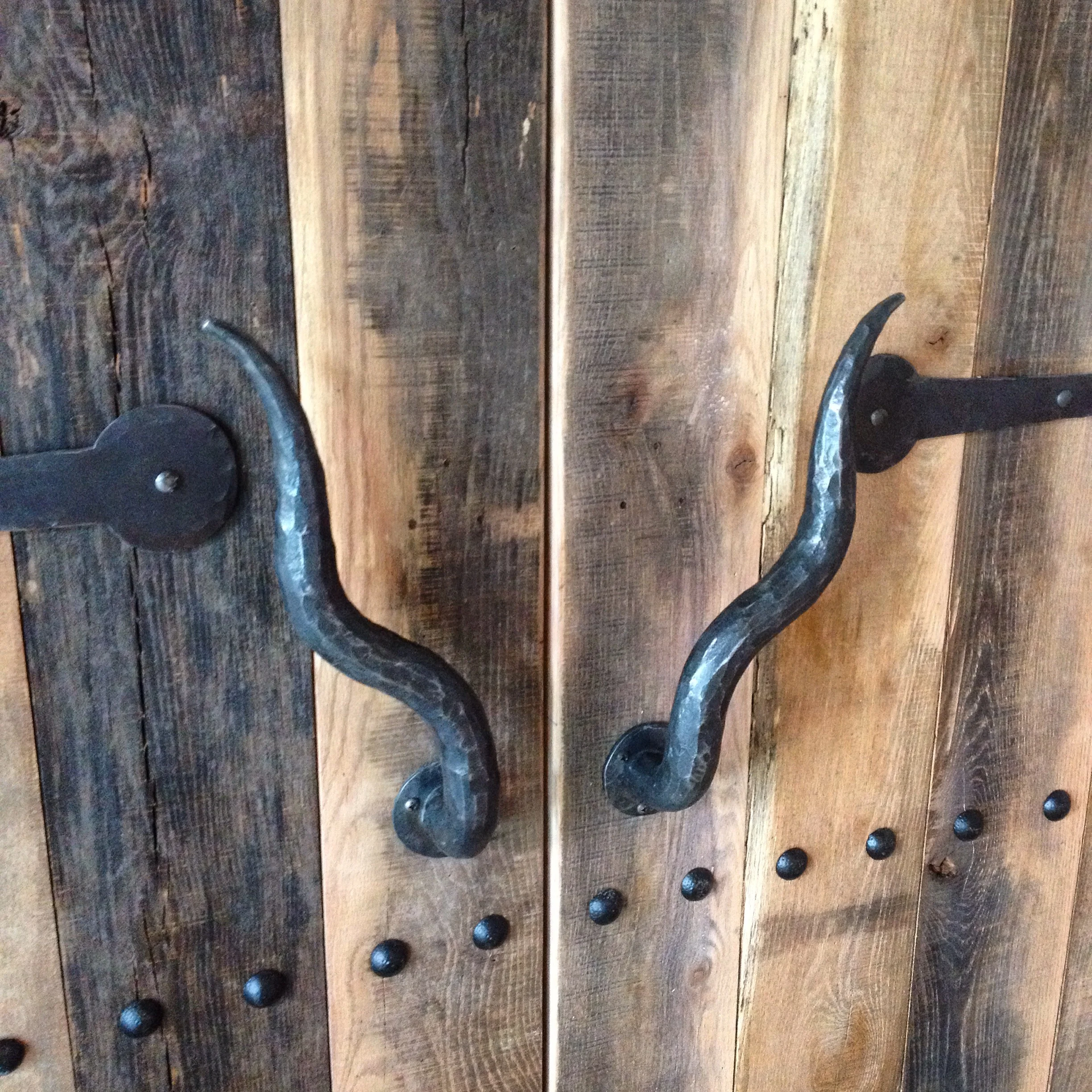 Custom door handles for Stone Brewery designed after their gargoyle logo
