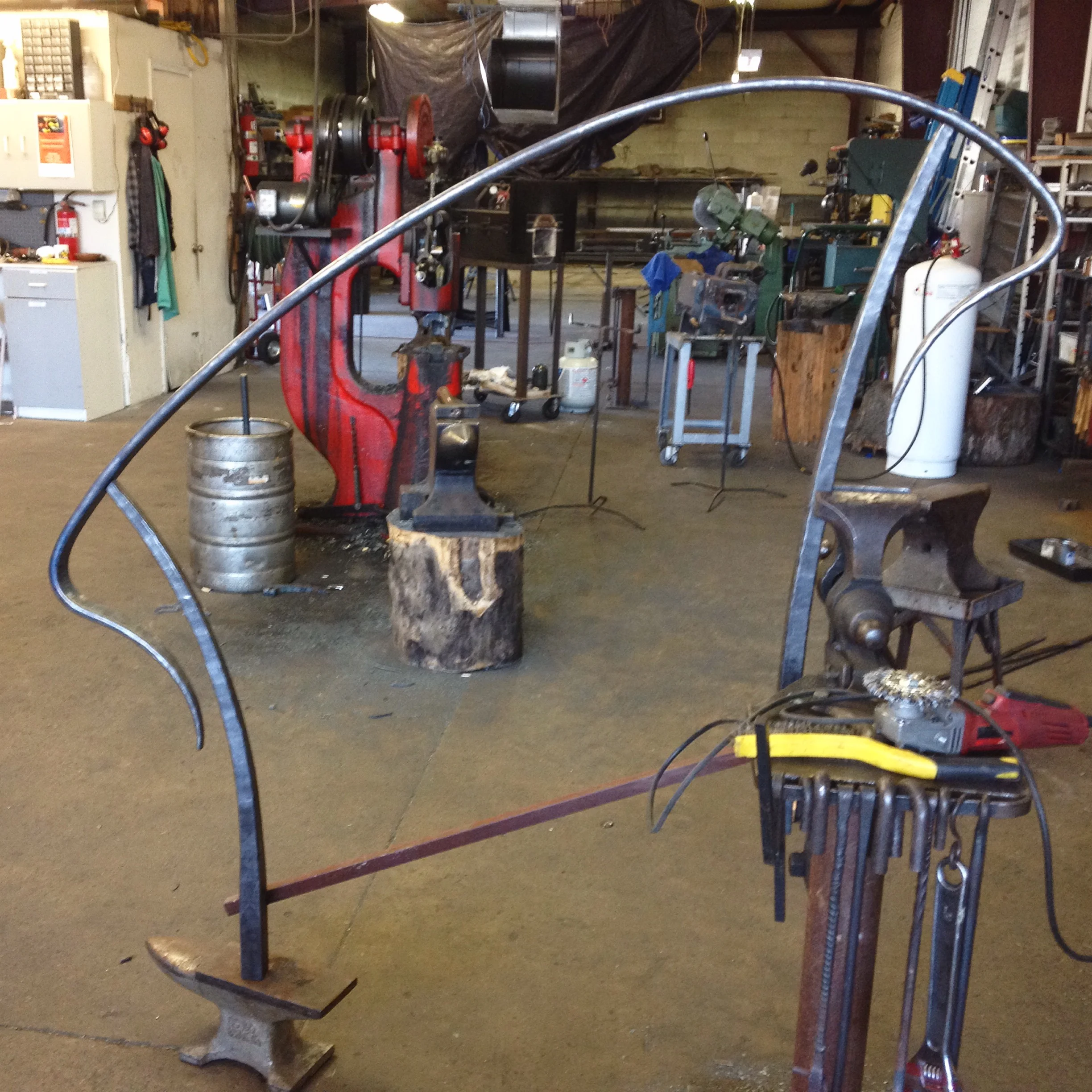 Custom Simple Porch Stair Hand Railing — Phoenix Handcraft