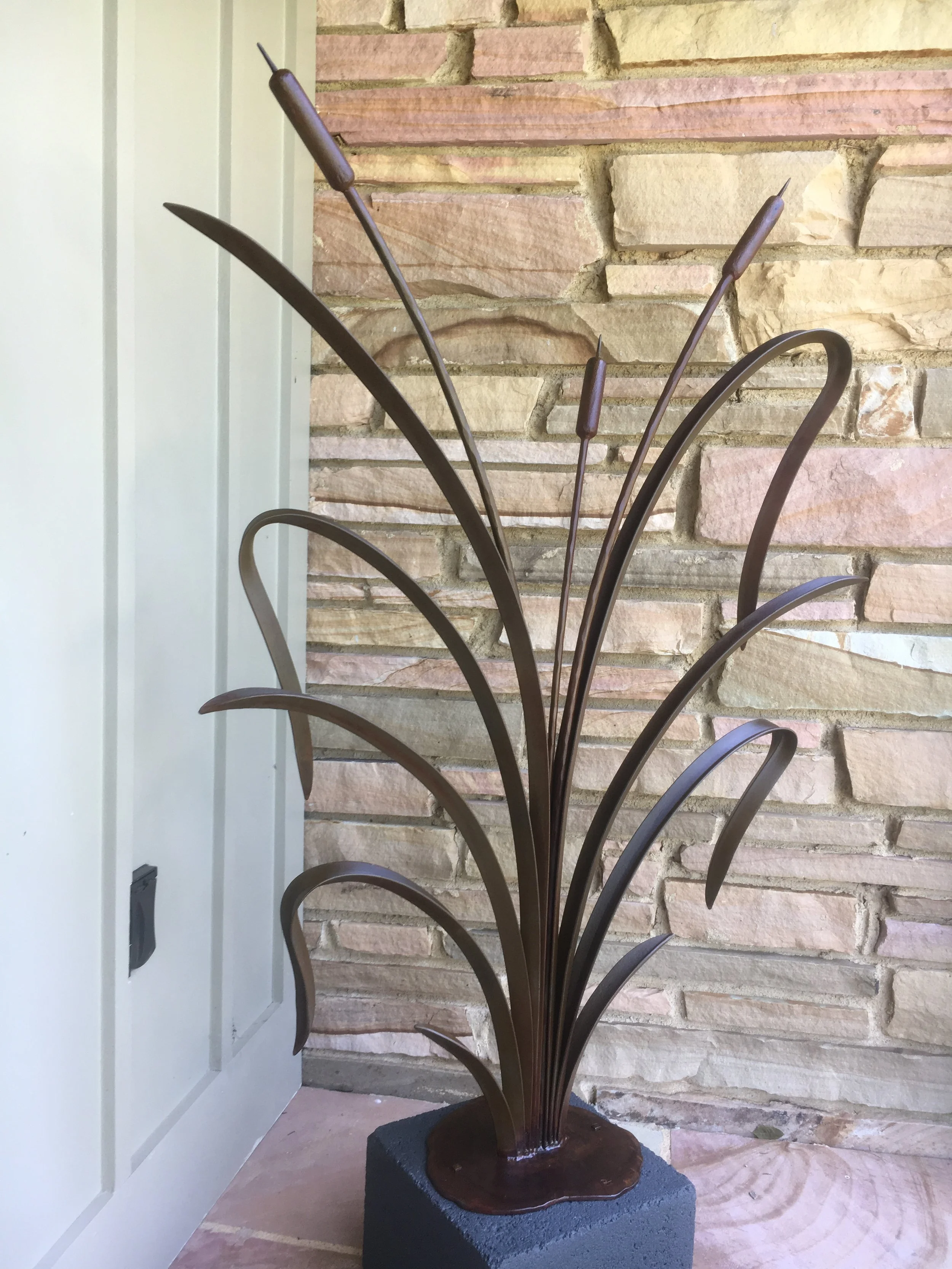 Cat tail sculpture commission