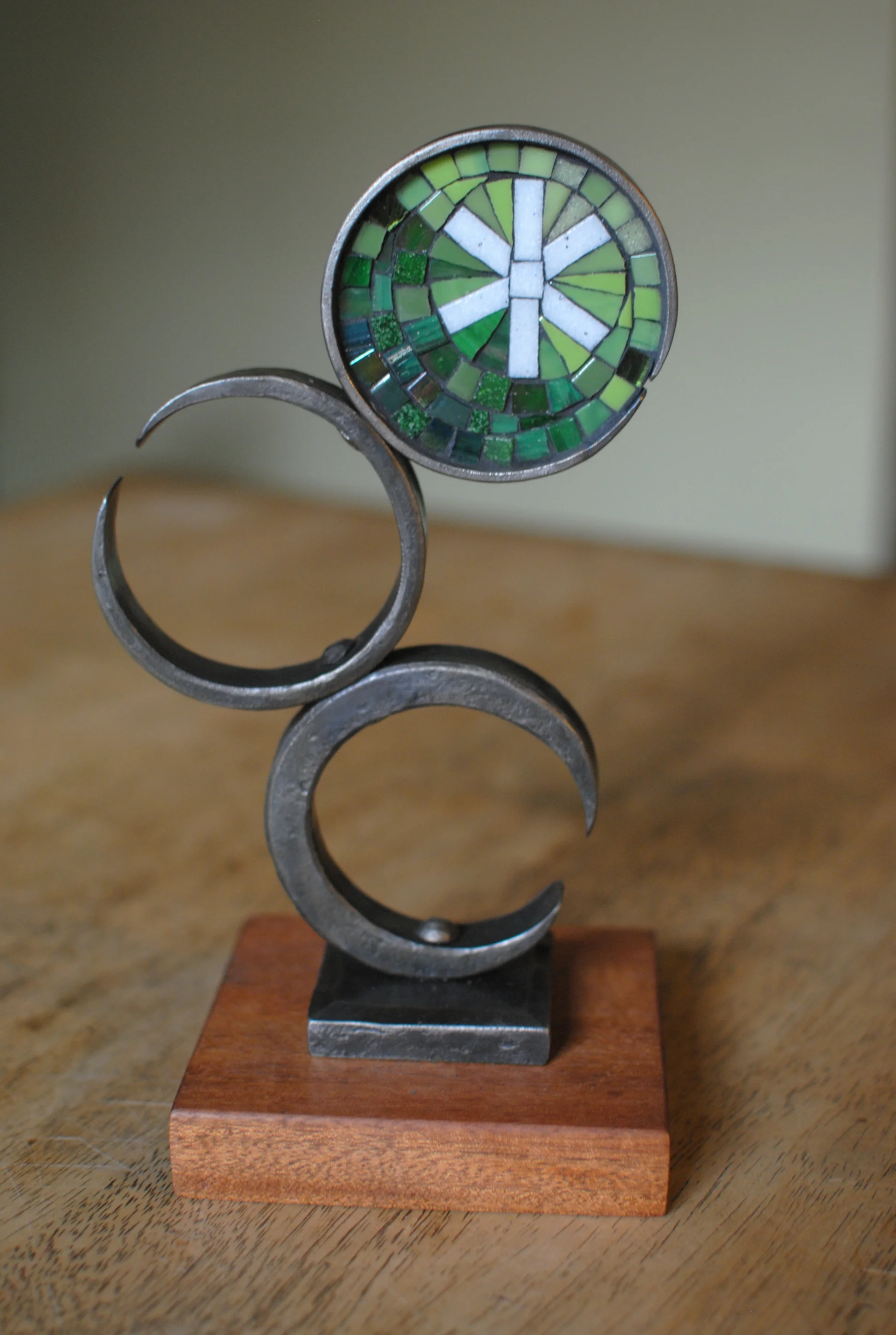Steel and Mosaic Custom Trophy