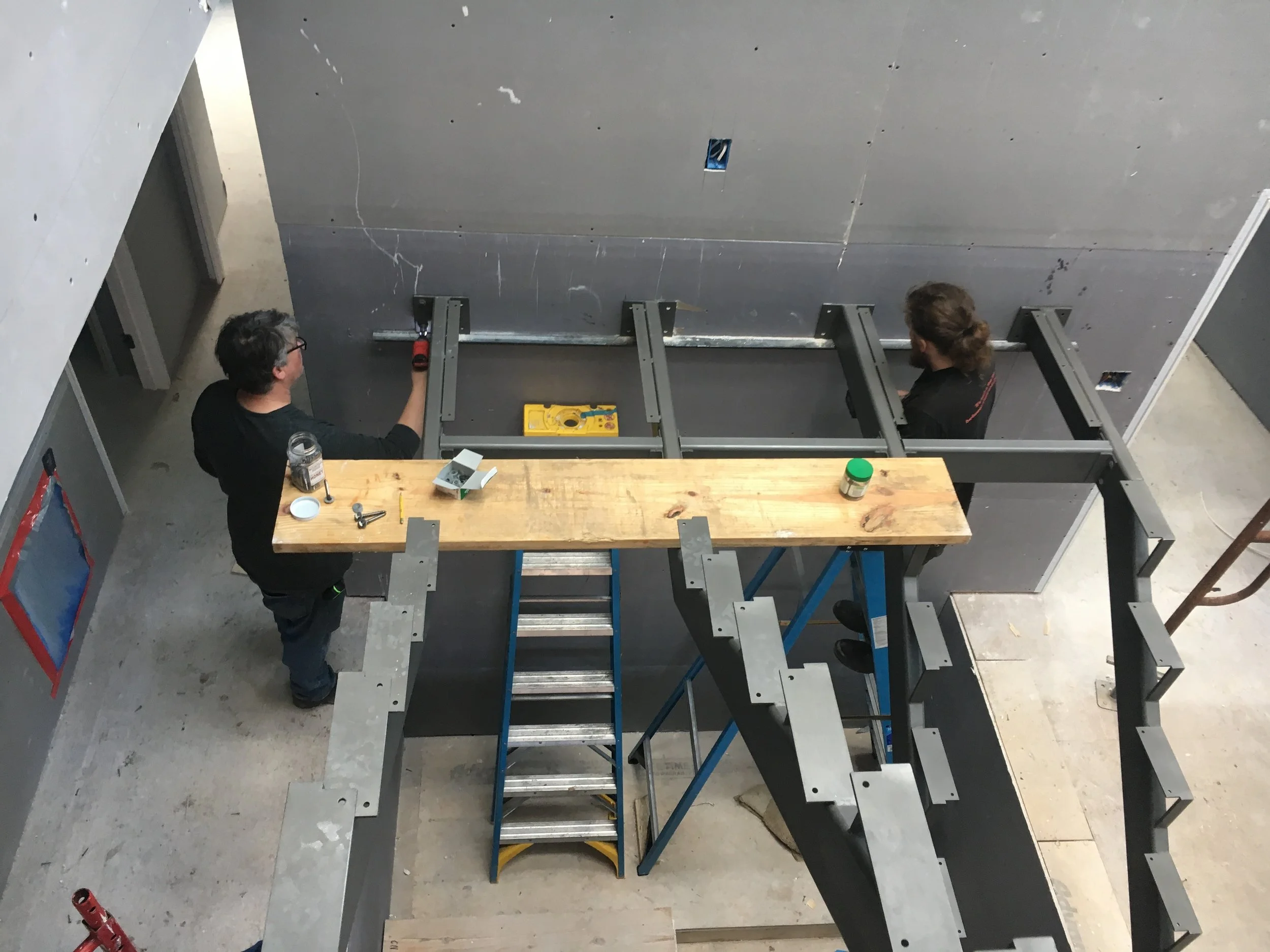 Custom Modern Interior Staircase and Railing — Phoenix Handcraft
