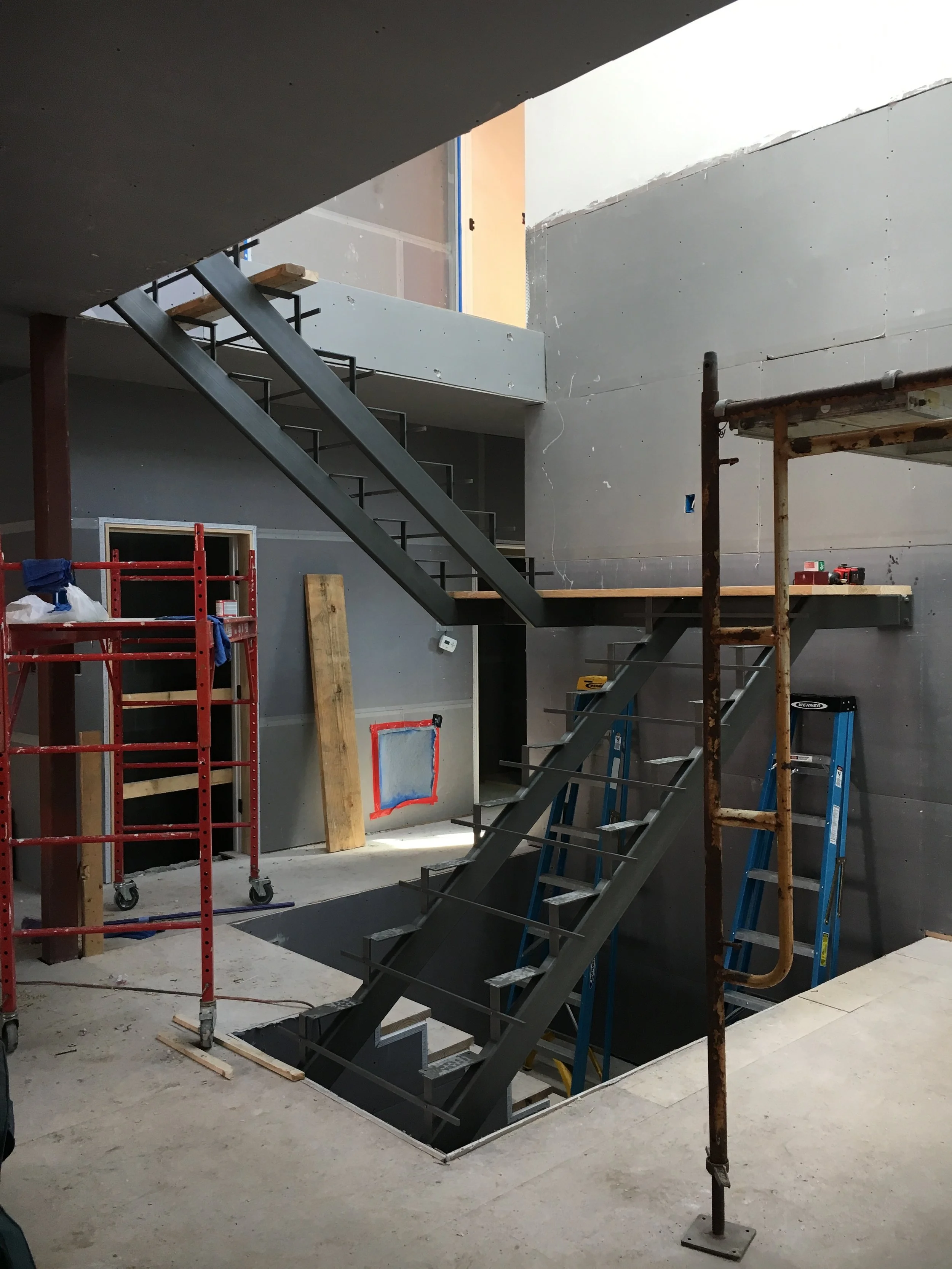 Custom Modern Interior Staircase and Railing — Phoenix Handcraft