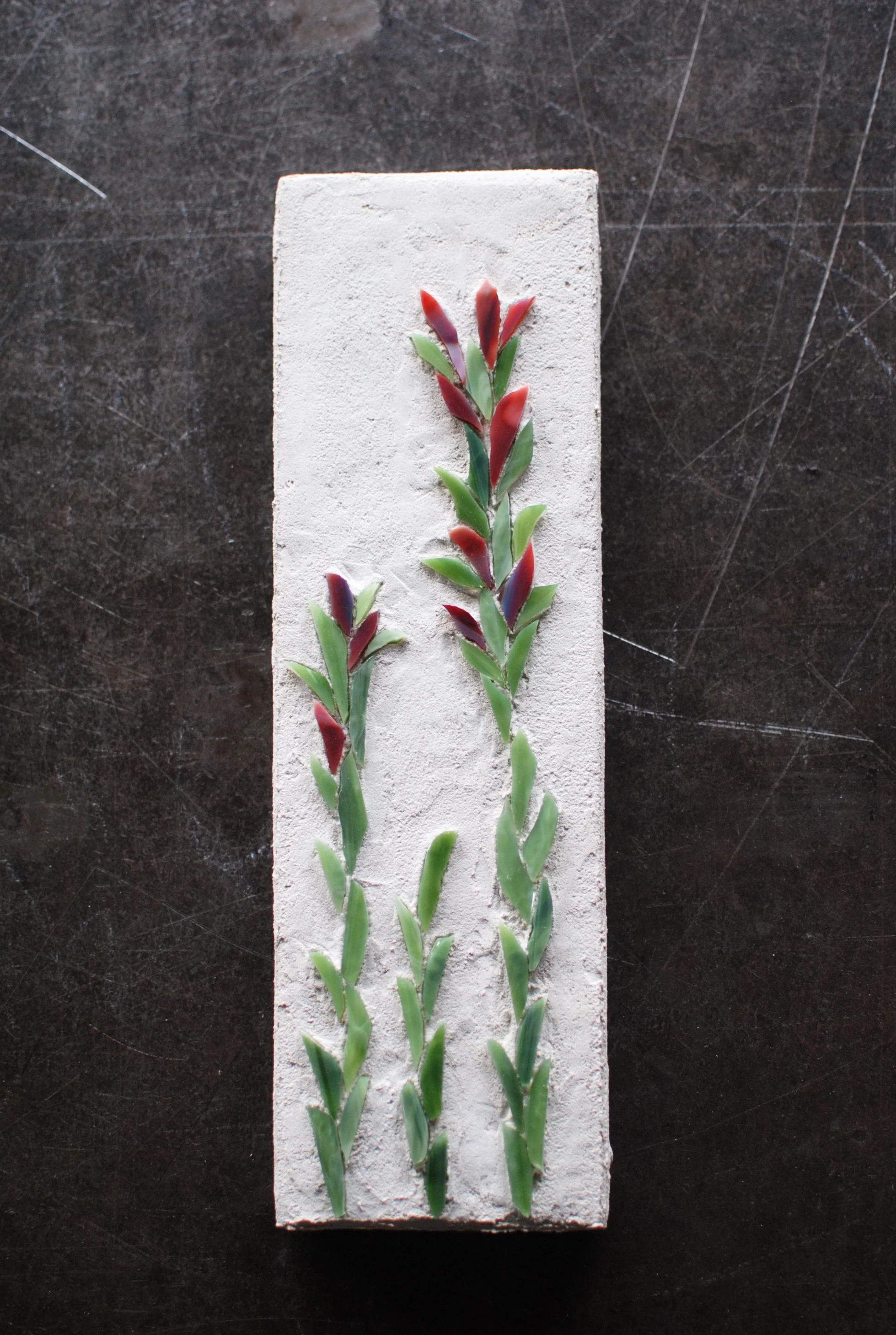 Detail of endangered flower wall art