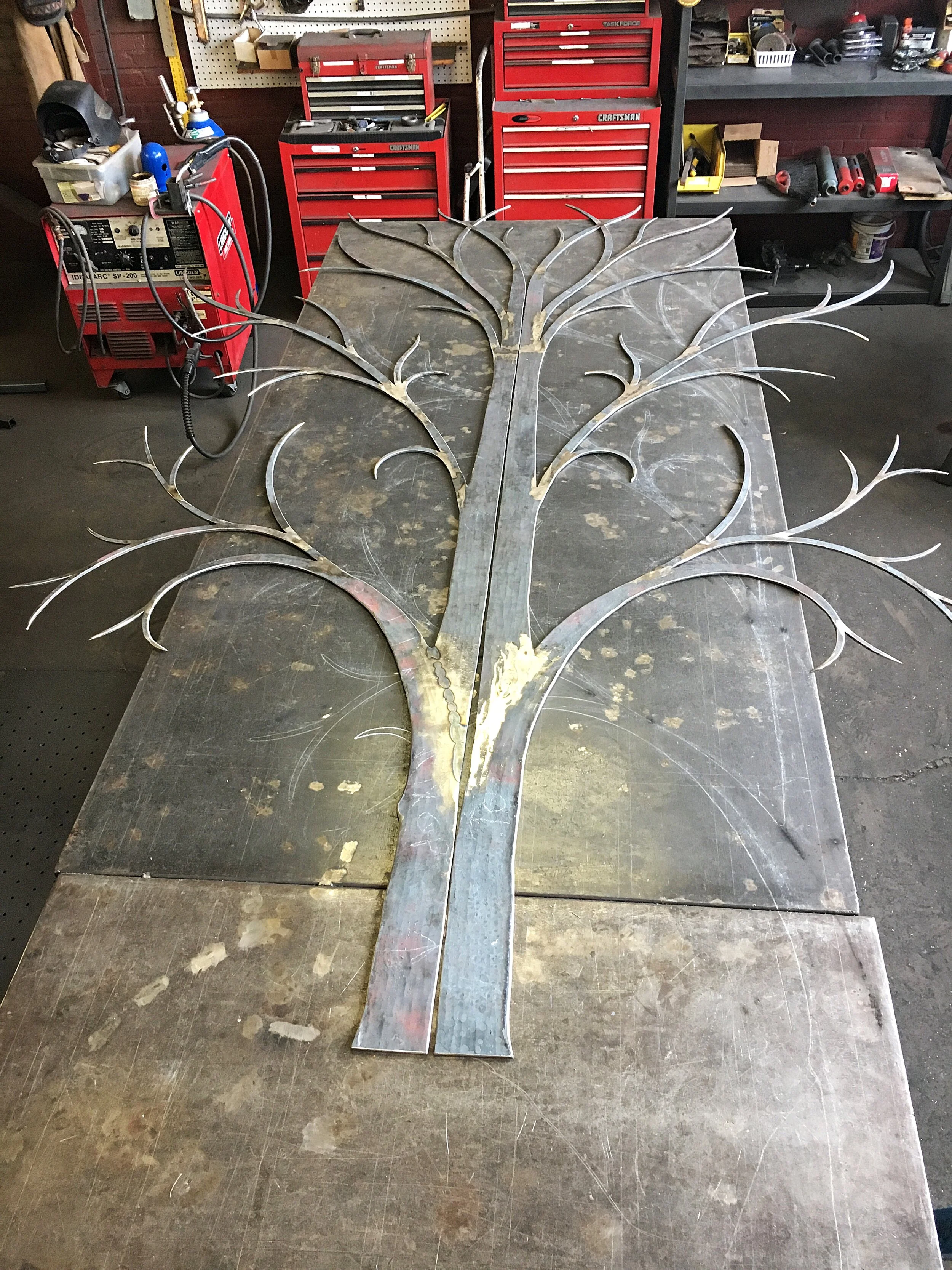 Custom Iron Tree Gate — Phoenix Handcraft