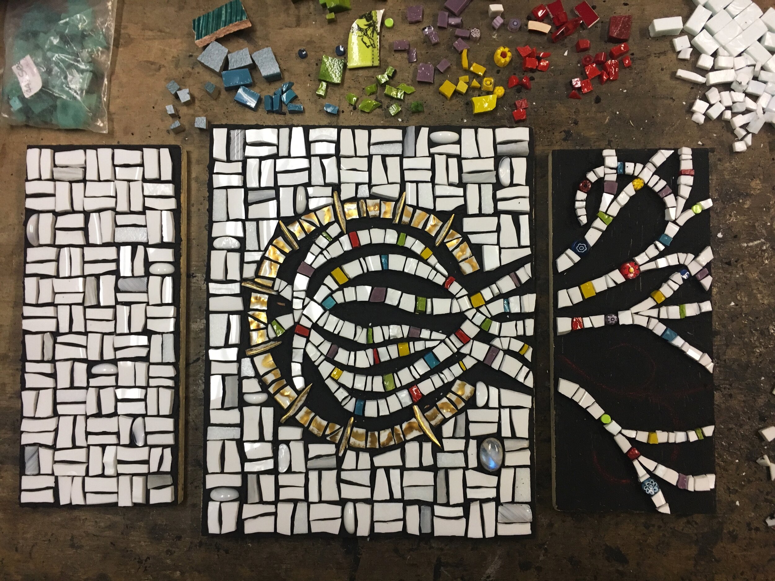 Mosaic art in progress 3