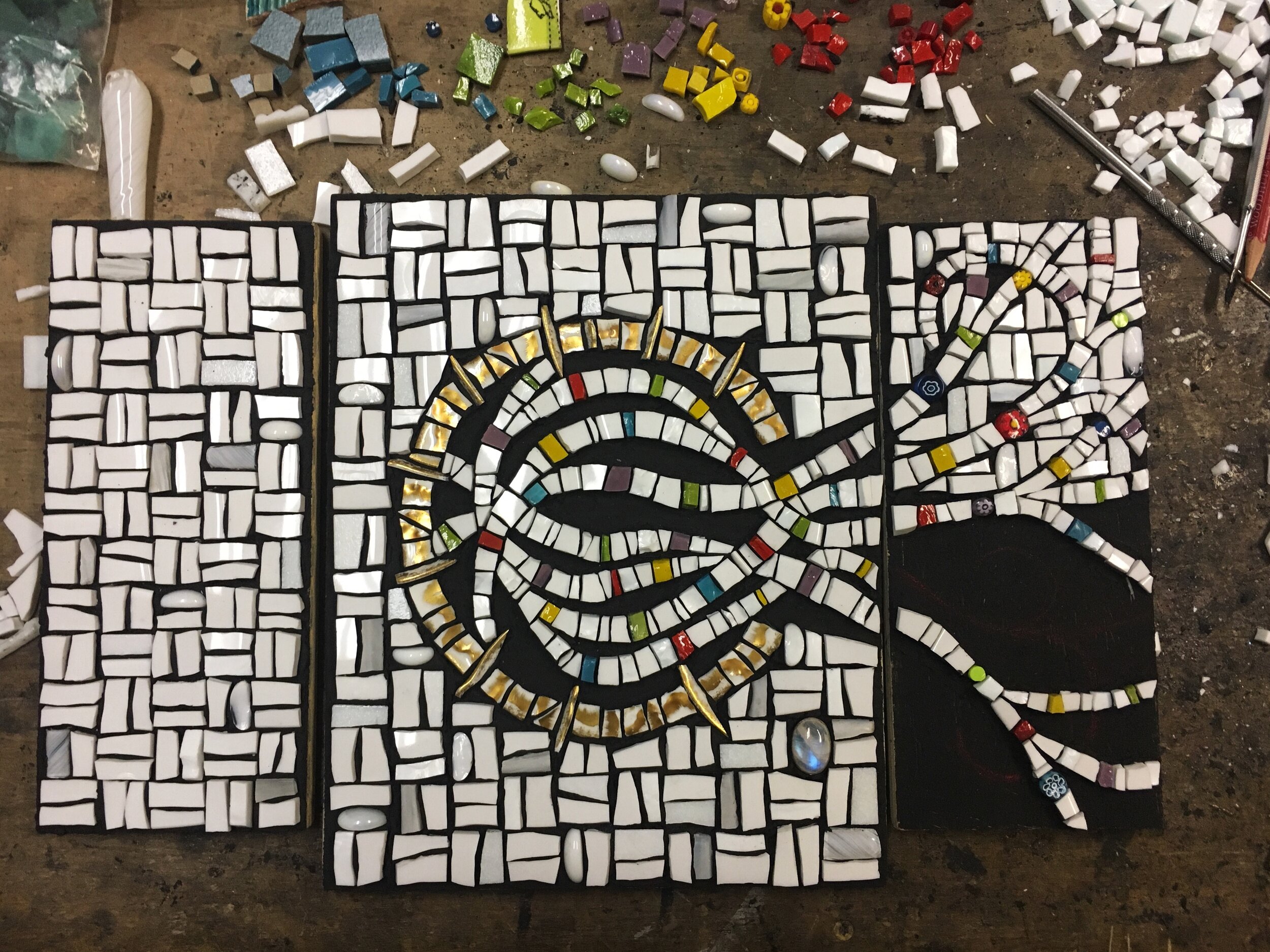 Mosaic art in progress 4