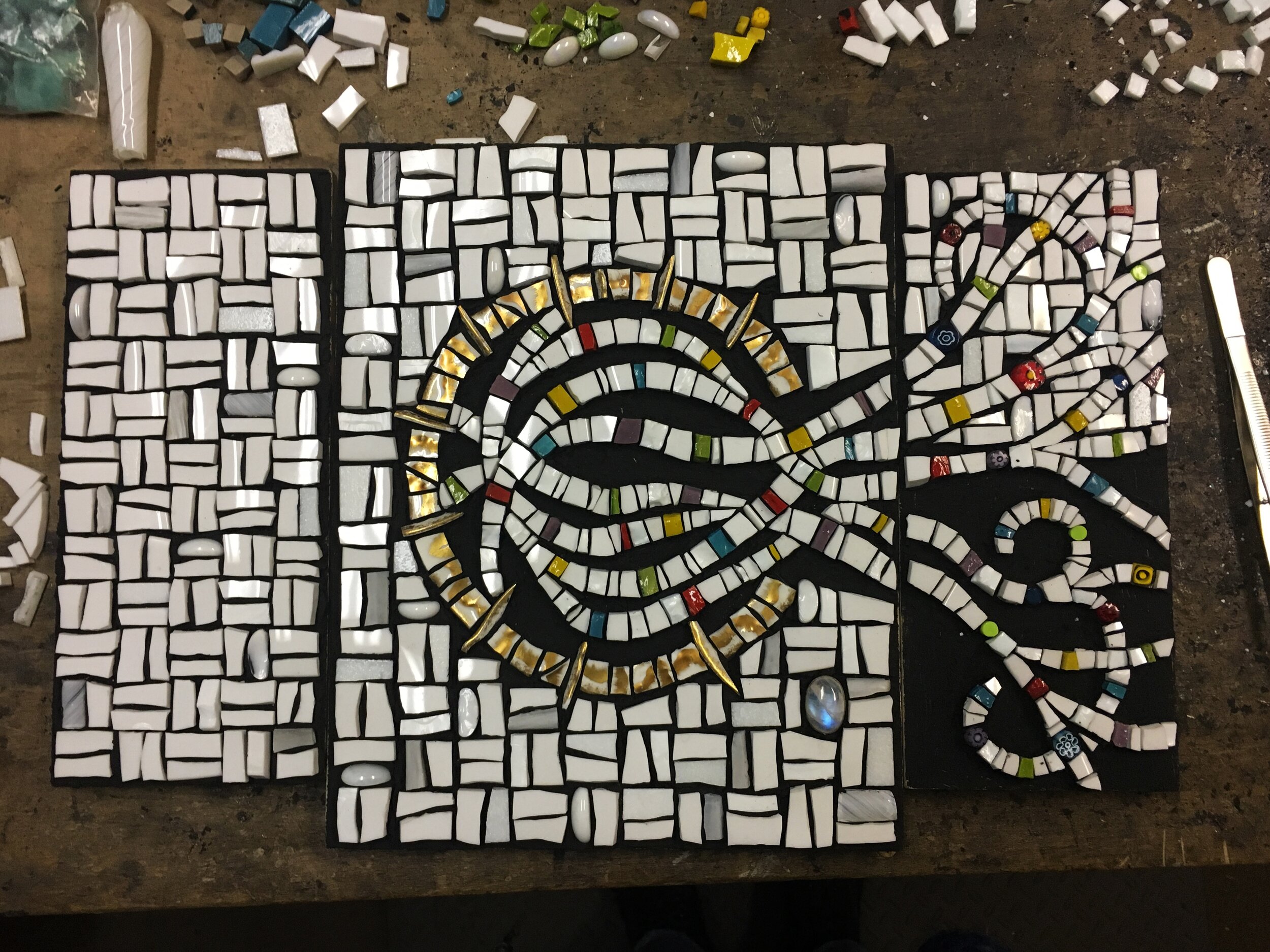 Mosaic art in progress 5