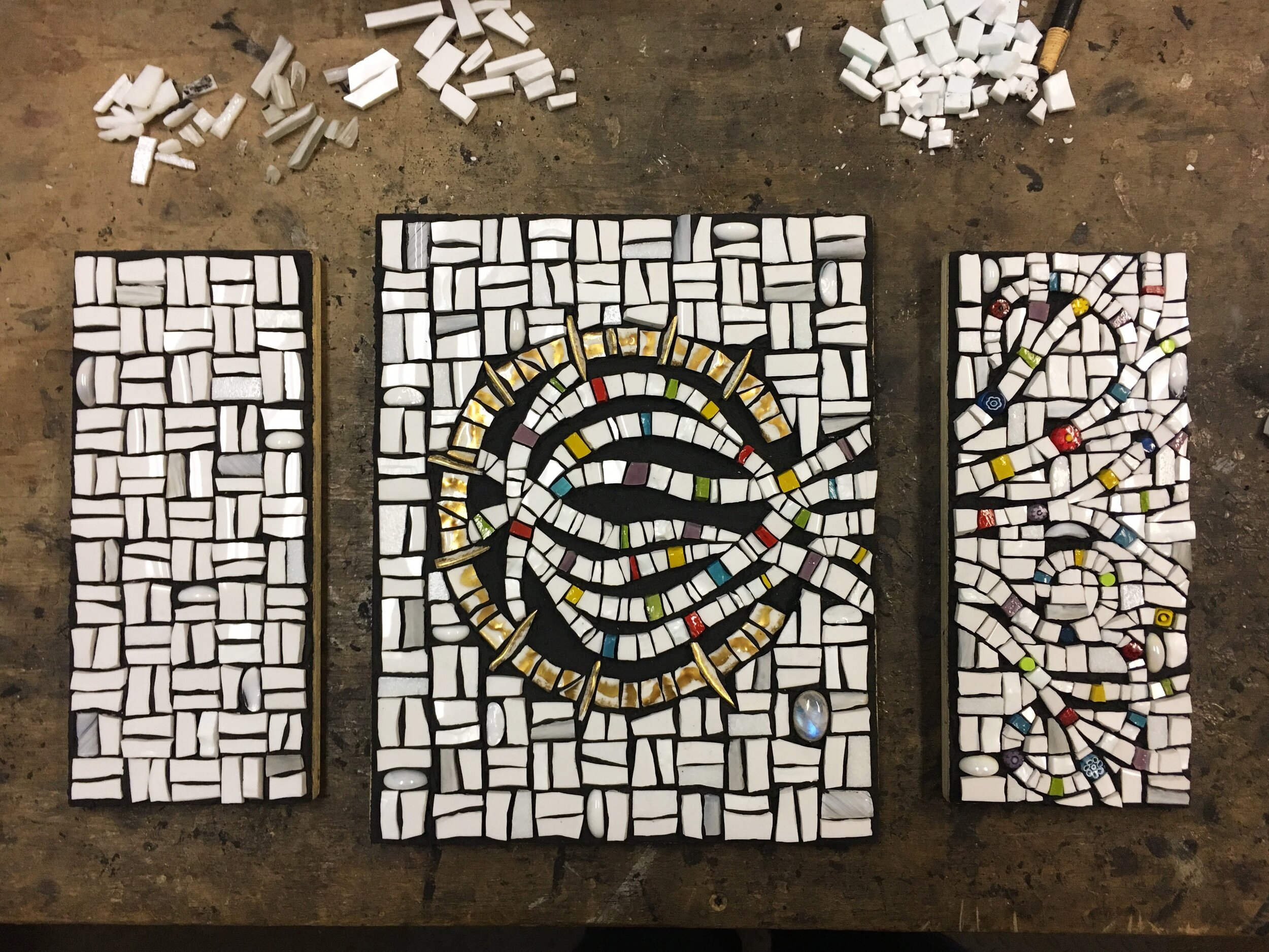 Mosaic art in progress 6