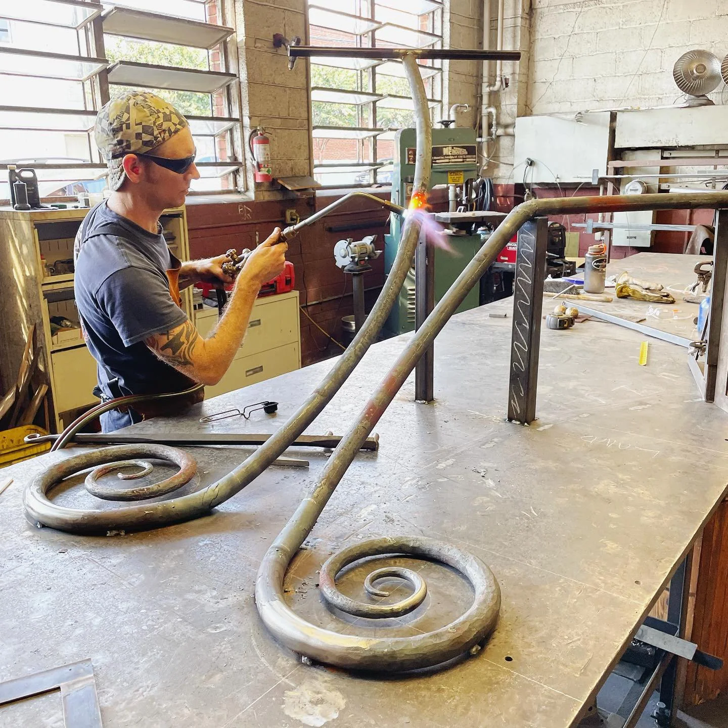 Custom Forged Hand Railing for Porch and Stairs — Phoenix Handcraft