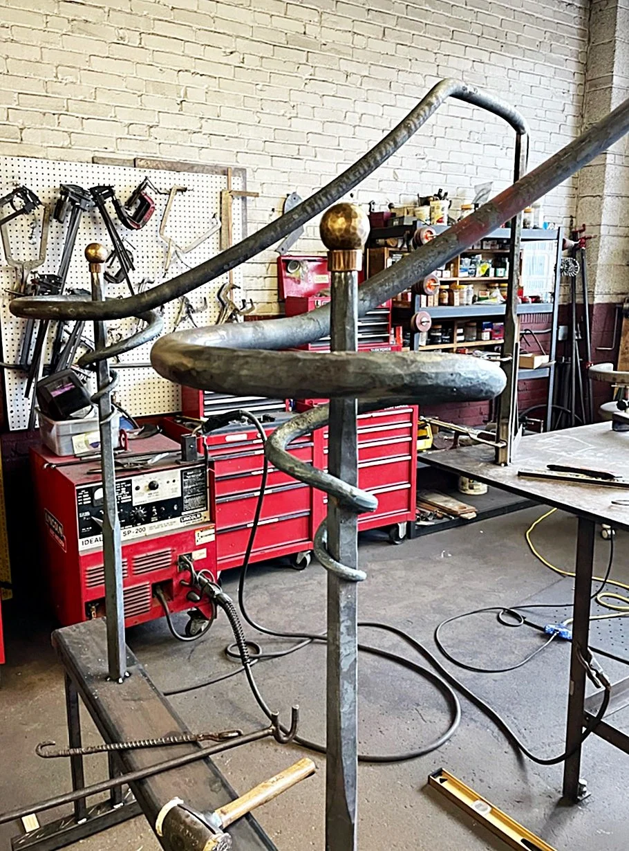 Custom Forged Hand Railing for Porch and Stairs — Phoenix Handcraft