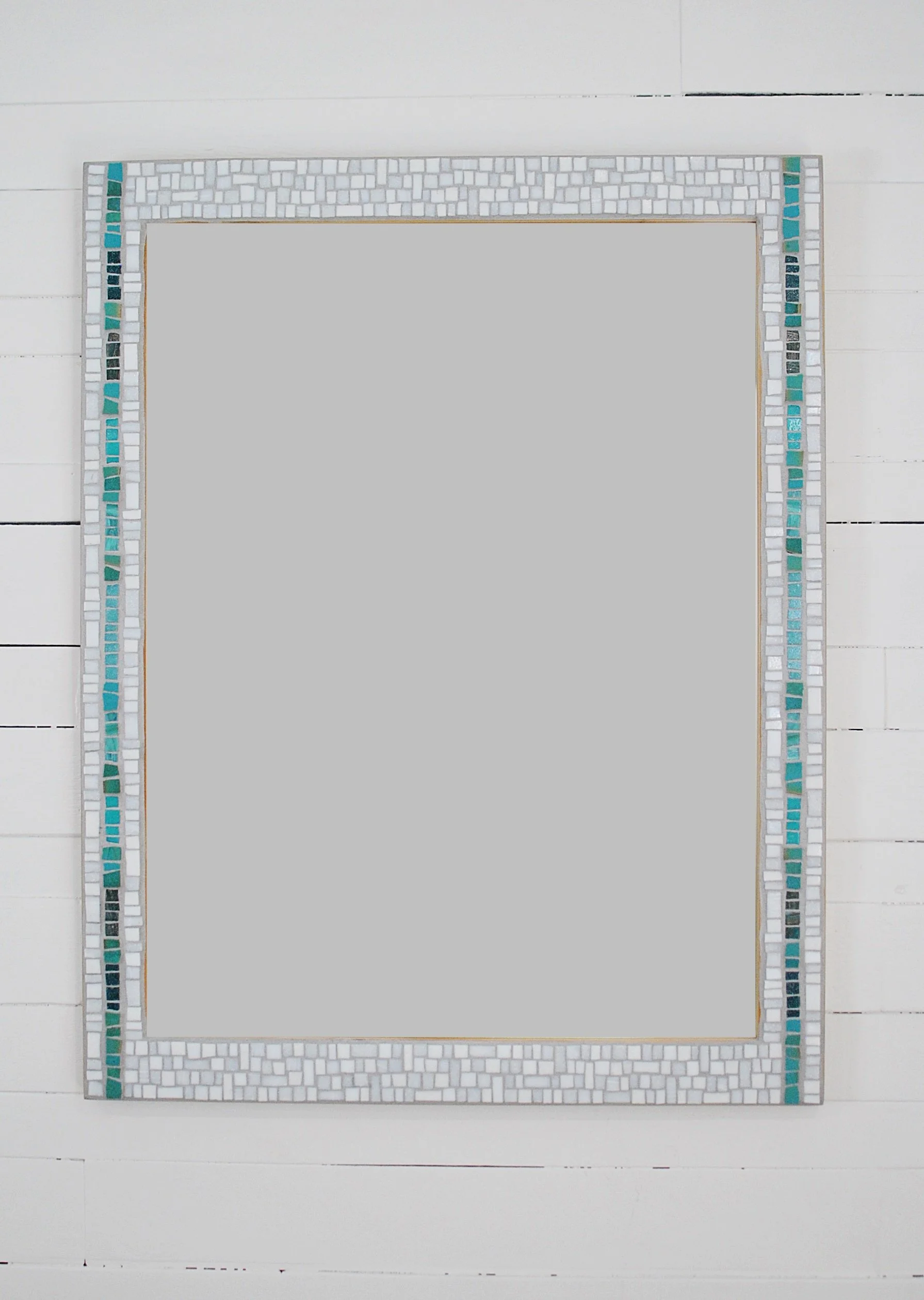 Large white and teal mosaic mirror PH2022 (1).JPG