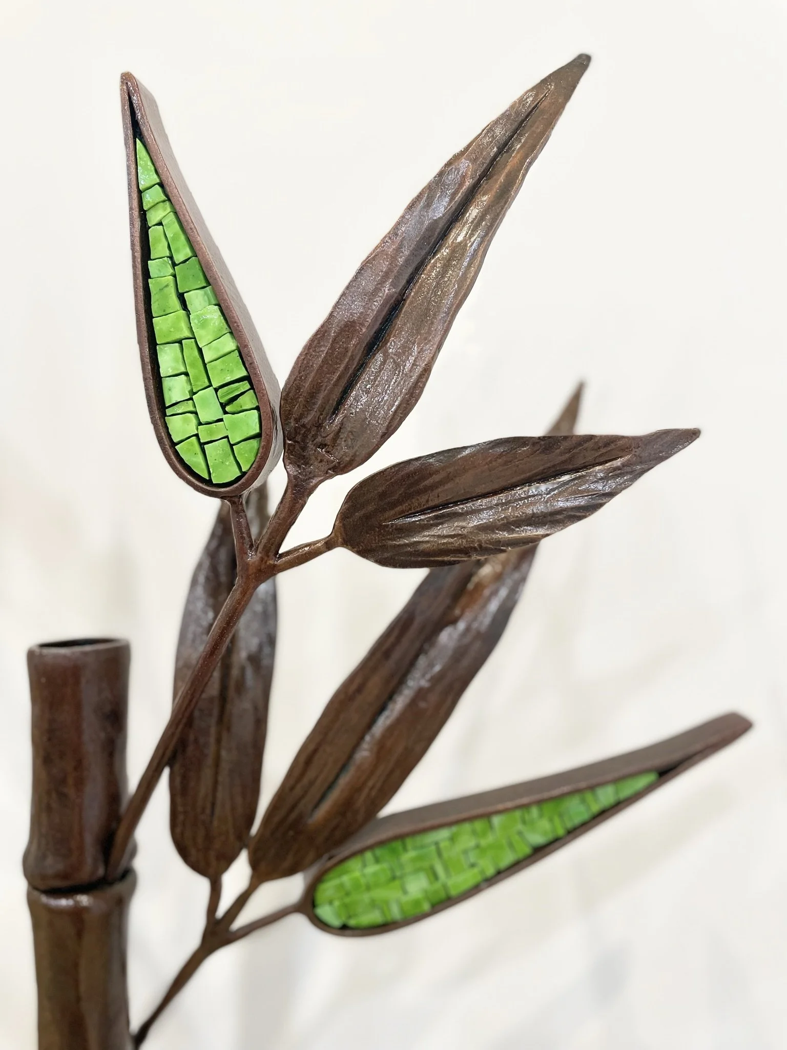 Botanical Steel and Mosaic Sculptures