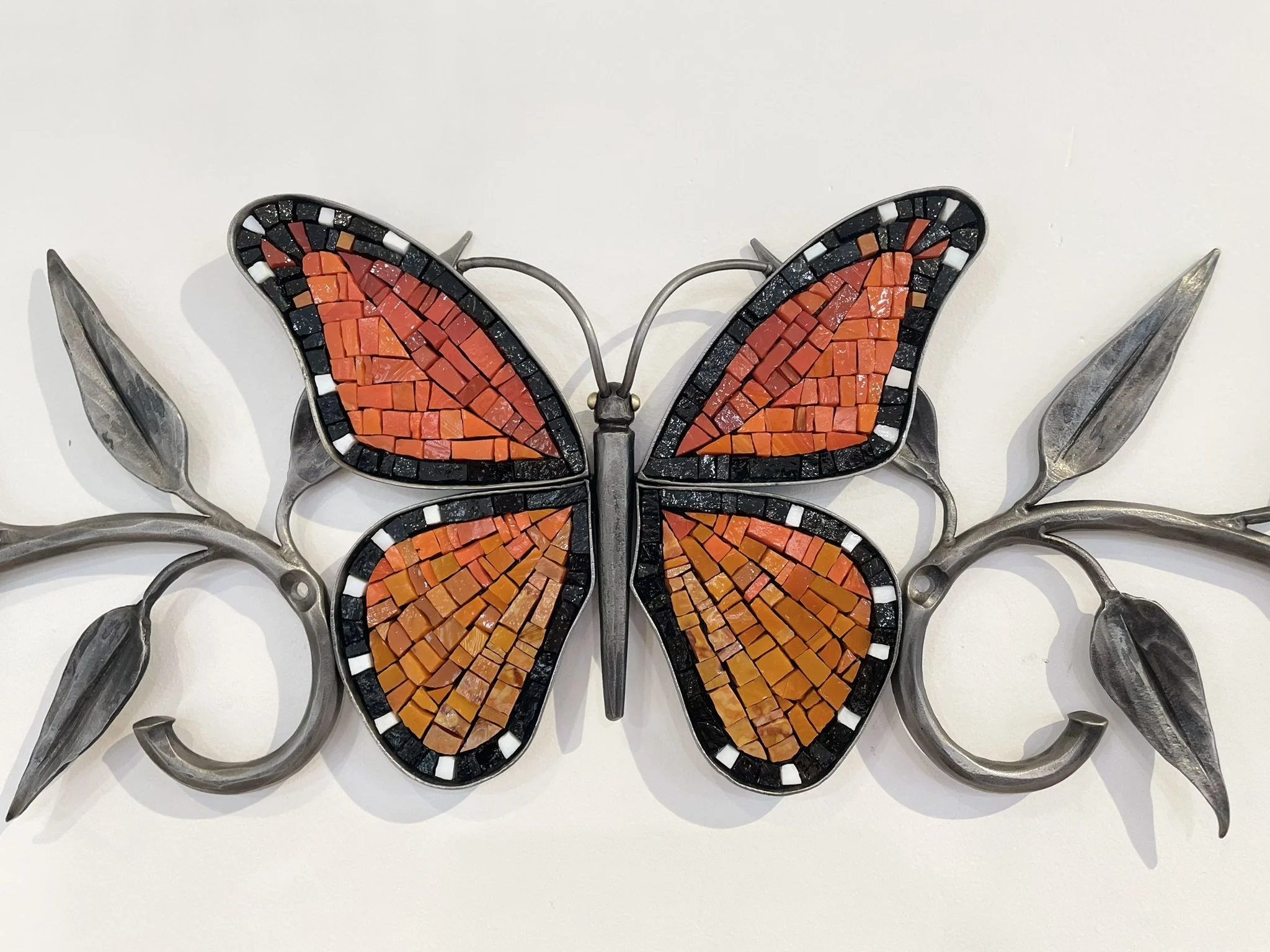 Butterfly & Dragonfly wall sculpture detail