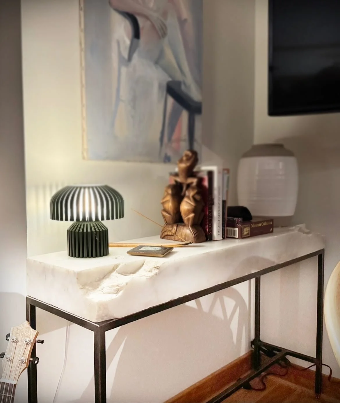 So fun getting these beautifully styled photos from a client  of the table bases Kyle made for them. 

The stone slab tops to these tables were found in a barn on the client&rsquo;s new property when they moved in. They were left behind by the former