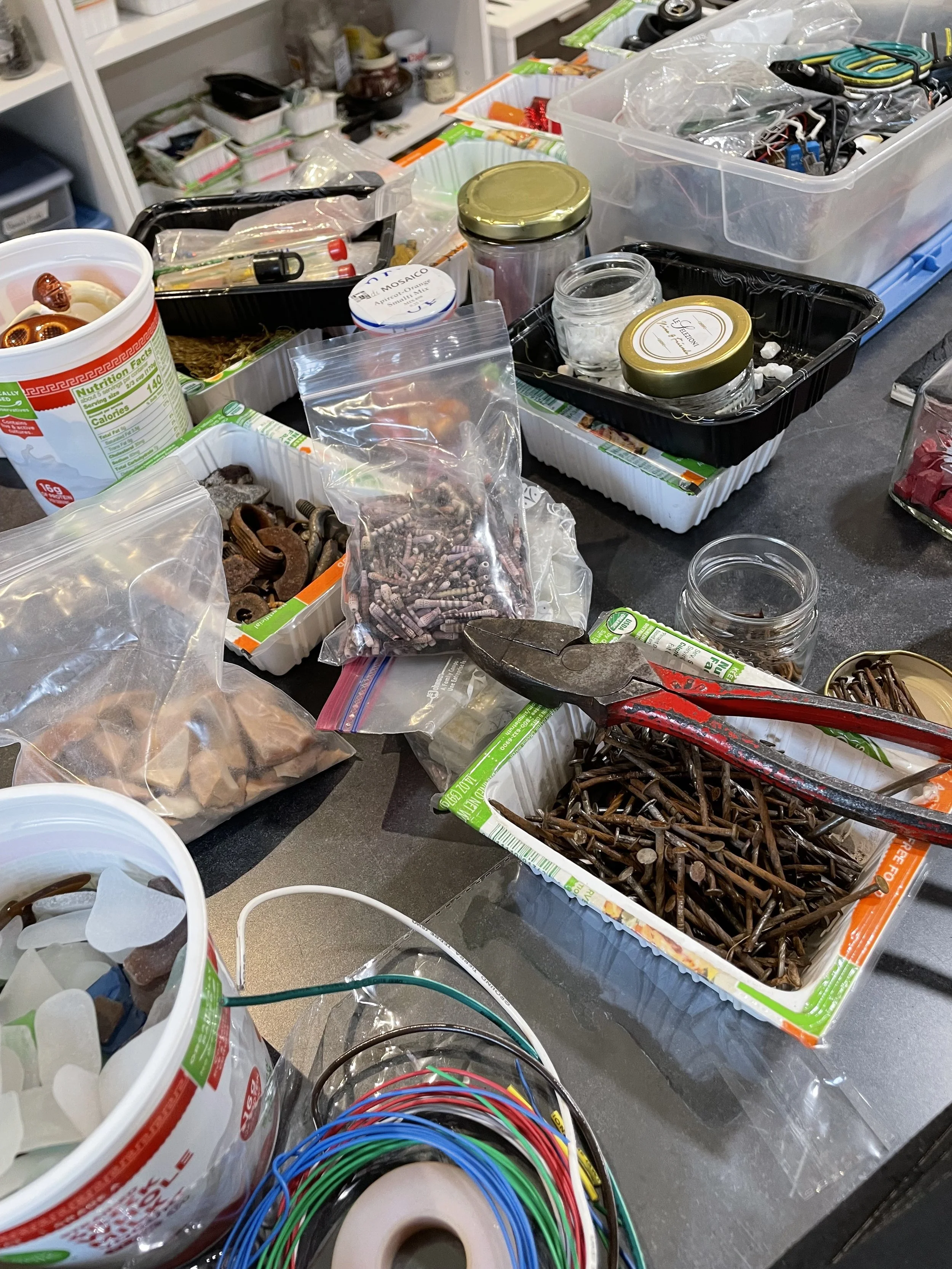 Cancun mosaic materials