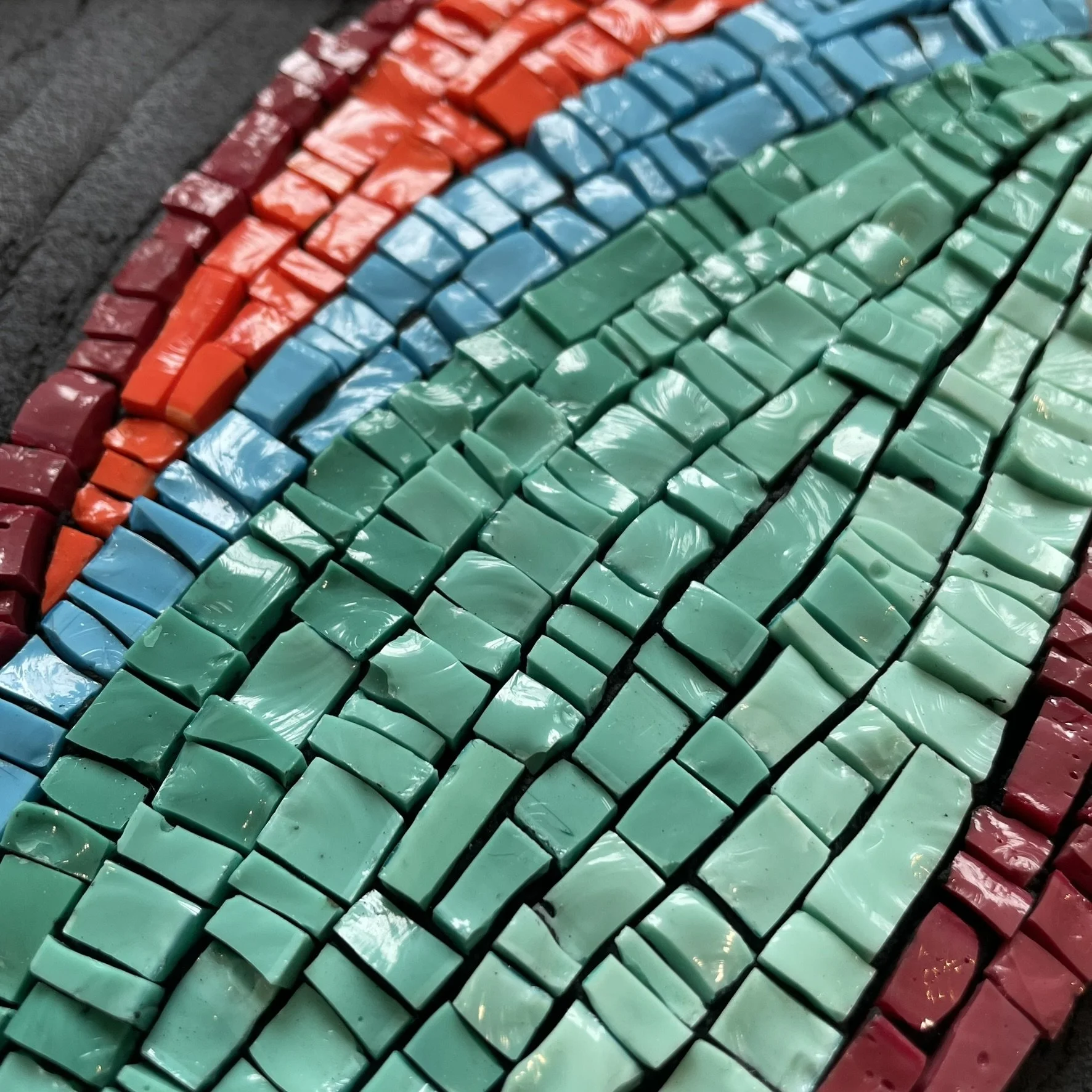 Rainbow parrotfish detail-- smalti